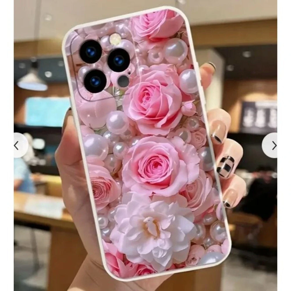 IPHONE 16 PINK ROSES PHONE COVER/CASE